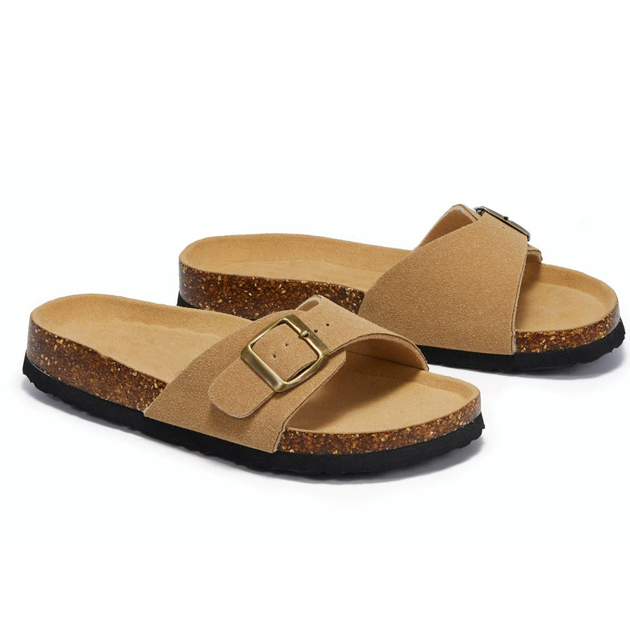 Single Strap Cork Sandals