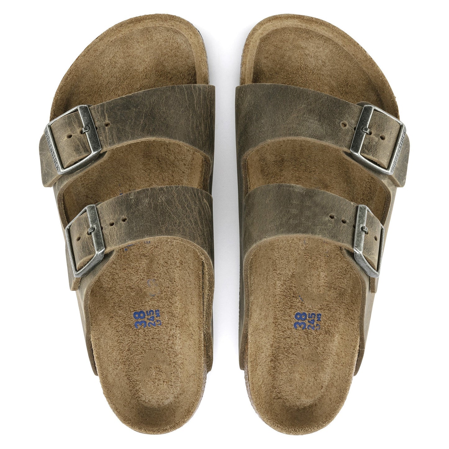Two-Strap comfort | Soft Footbed | Oiled Leather | Faded Khaki
