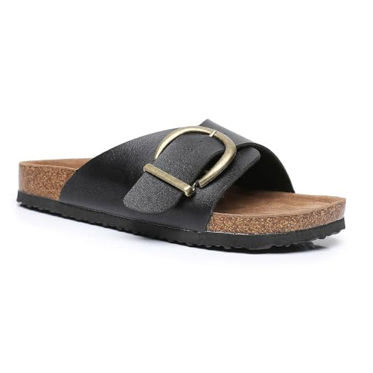 Cow Suede Leather Cork Sandals