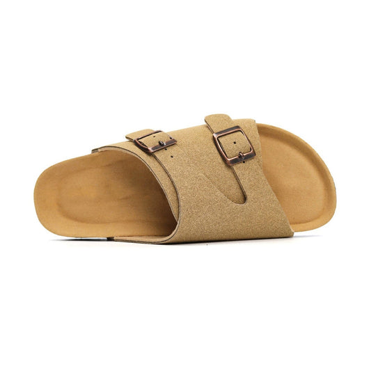 Flat Suede Slip-On Mule