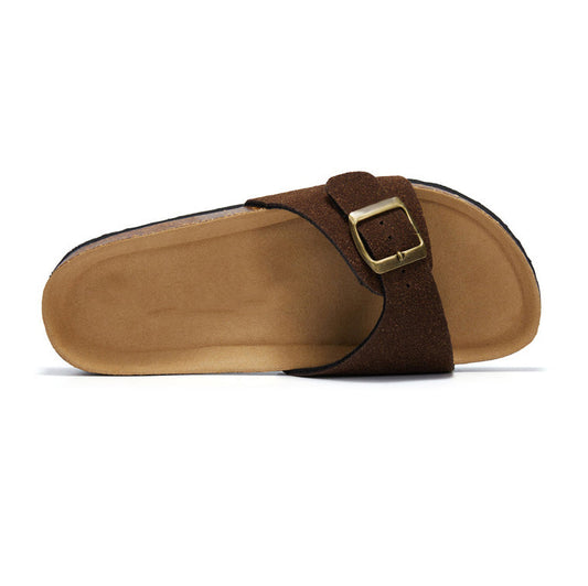 Single Strap Cork Sandals