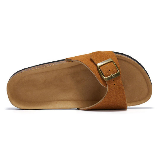 Single Strap Cork Sandals